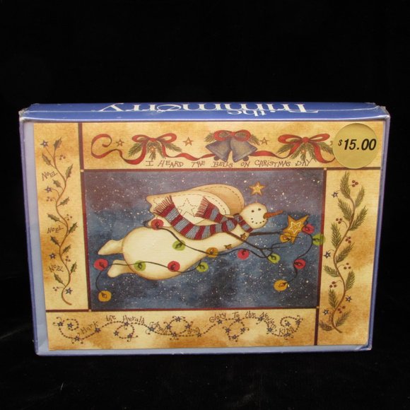 Angel Snowman 18 Christmas Cards With Sentiment - Picture 7 of 8